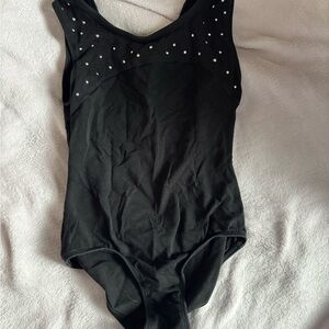 Girls black leotard
